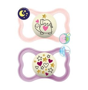 MAM Supreme Night Silicone Soother for Girls 16+ M