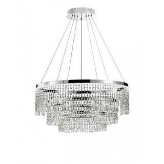 Pendant Light with Crystals LED 70W 3000K Silver 1