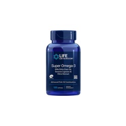 Life Extension Super Omega-3 With Sesame Lignans & Olive Fruit Extract Dietary Supplement That Helps Reduce Cardiovascular Disease 120 capsules