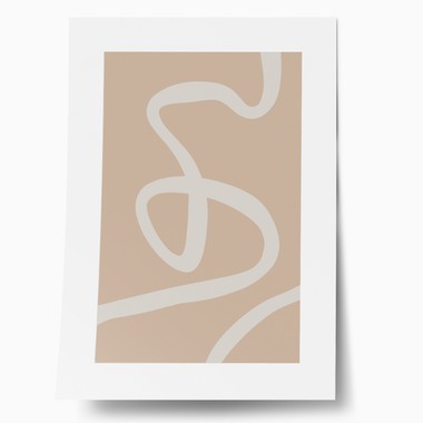 Abstract lines on beige
