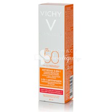Vichy Capital Soleil 3 σε 1 Anti-Age SPF50 - Αντηλιακή Κρέμα Προσώπου με Αντιγηραντική Δράση, 50ml
