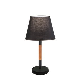 Table Lamp with Fabric Shade E27 Black Villy 41881