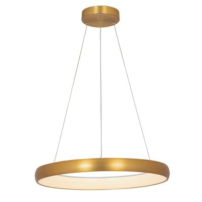 Pendant Light D60cm Gold Satin Led 3000K 50W