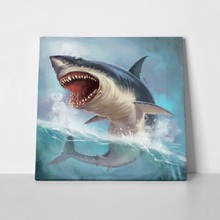 Illustration shark in the ocean 433739413 a