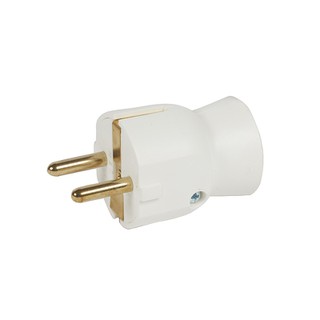 Elecrical Plug Extension Male 16A Straight White