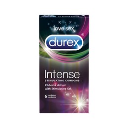 Durex Intense Stimulating Condoms 6 τεμάχια (Προφυλακτικά με Διεγερτική Υφή)
