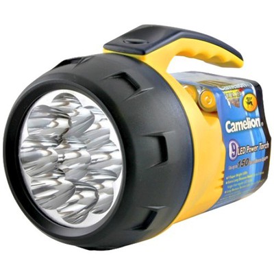 Hand-Held Flashlight Led With 9Led 6Xd Batteries