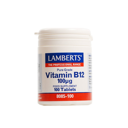 Lamberts Vitamin B12 100μg Συμπλήρωμα Διατροφής 100 Ταμπλέτες