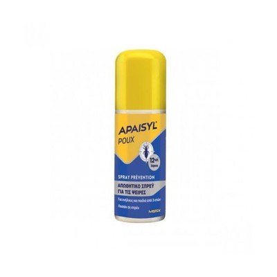 APAISYL Poux Prevention Spray-Απωθητικό Σπρέι Για Τις Ψείρες 90ml
