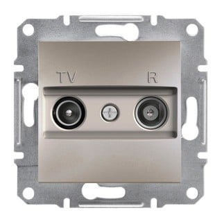 Asfora TV/RD Socket Terminal Bronze EPH3300169