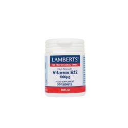 Lamberts High Strength Vitamin B12 1000μg Συμπλήρωμα Διατροφής 30 Ταμπλέτες