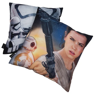 Starwars 5505 Μαξιλαρι Φιγουρας 40χ40 Λευκο, Μαυρο
