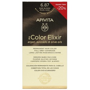 APIVITA Βαφή μαλλιών color elixir N6.87 ξανθό σκού