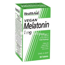 Health Aid Melatonin 1mg - Αϋπνία / Κατάθλιψη, 90 tabs