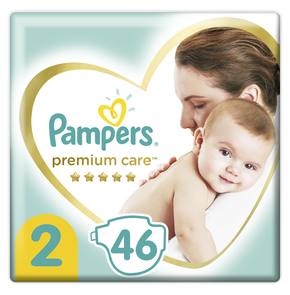 Pampers Πάνες Premium Care Μέγεθος 2 (4-8 kg), 46 