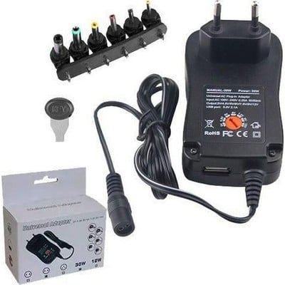 Power Supply 30W 12V 1.2A With USB 5V 6 Connection