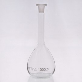 Φιάλη ογκομετρική με πλαστικό πώμα 1000 ml 