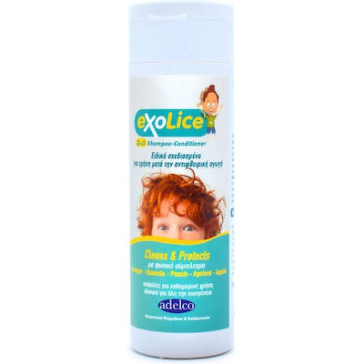 ADELCO Exolice 2in1 Shampoo & Conditioner Αντιφθειρικό Σαμπουάν & Conditioner Για Χρήση Μετά Την Αντιφθειρική Αγωγή 200ml