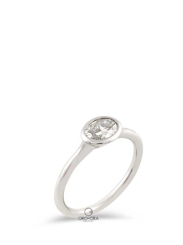 Δαχτυλίδι Λευκόχρυσο Κ18 με Διαμάντι 0,55ct