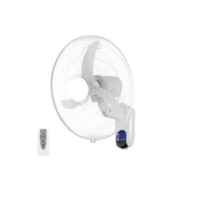 Wall Fan White With Remote Control 60W 45cm