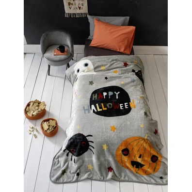 Κουβέρτα Βελουτέ Μονή 160x220 - Happy Halloween Ni
