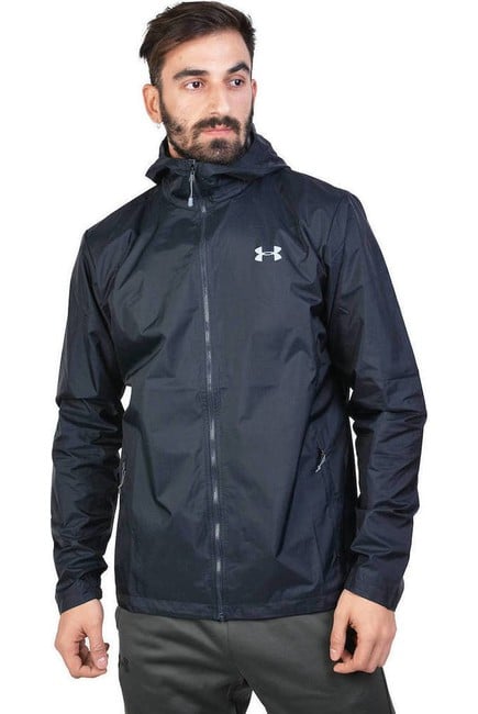 Men's Under Armour Forefront Rain Training Sports Jacket Black 1321439-001