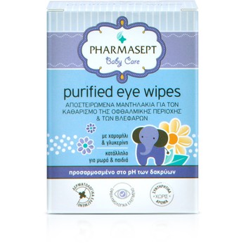 PHARMASEPT BABY CARE PURIFIED EYE WIPES ΑΠΟΣΤΕΙΡΩΜ