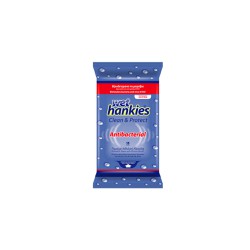 Wet Hankies Clean & Protect Antibacterial Αντιβακτηριδιακά Μαντηλάκια 15 τεμάχια