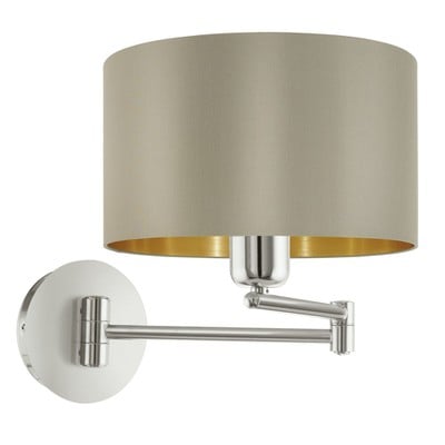 Wall Light Maserlo Satine Gold 1Xe27