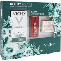 Vichy Promo Slow Age Fluid Spf25 50 ml & Double Glow Peel Mask 15 ml & Liftactiv Glyco - C Αμπούλα Νύχτας 2 ml