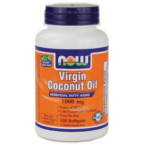 Now Foods Virgin Coconut Oil 1000 mg - 120 Softgel