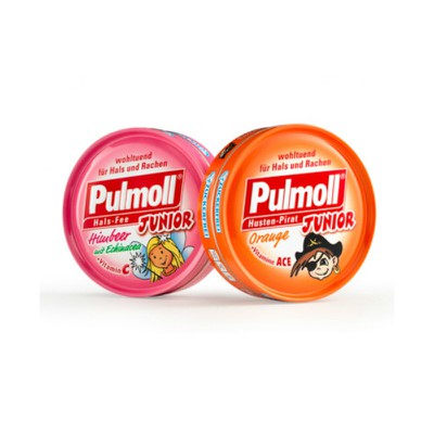 PULMOLL Junior Καραμέλες για Παιδιά με Πορτοκάλι & Βιταμίνες A,C και Ε, 45gr