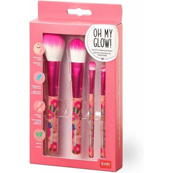 LEGAMI OH MY GLOW SET OF 4 MAKEUP BRUSHES FLOWER