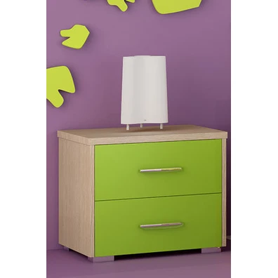 Κομοδίνο Ξύλινο/Δρύς Λαχανί 50x48x35