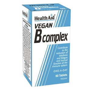 Health Aid Vegan B Complex, 60 Tabs