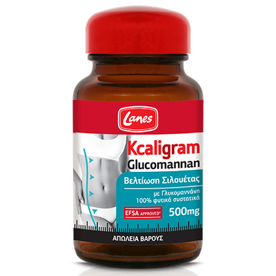 Lanes Kcaligram Glucomannan 500mg 60caps