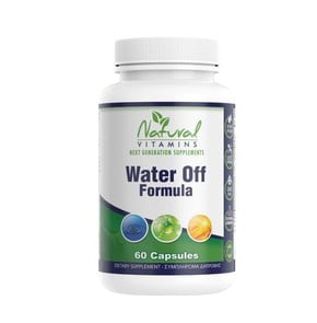 Natural Vitamins Water Off Formula, 60 Caps