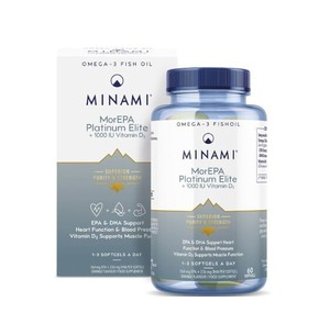 Minami MorEPA Platinum Elite & 1000IU Vitamin D3-Σ