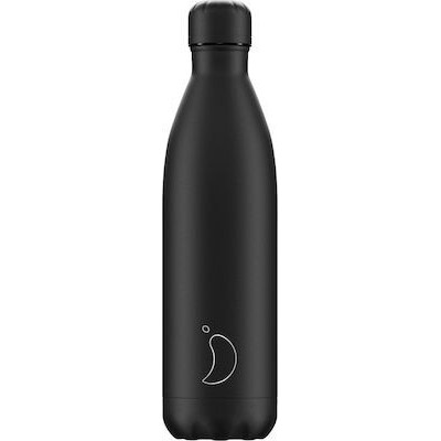 Chilly's Monochrome All Black Μπουκάλι Θερμός 0.75