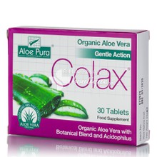 Optima Aloe Vera COLAX (Colon Cleanse) - Δυσκοιλιότητα, 30 tabs 