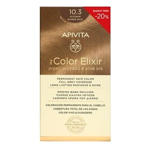 APIVITA Βαφή μαλλιών color elixir N10.3 κατάξανθο 