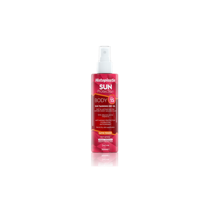 HISTOPLASTIN Sun Protection Body Tanning Dry Oil SPF15 200ml