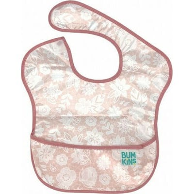 Bumkins SuperBib Lace Αδιάβροχη Σαλιάρα Πλαστική μ