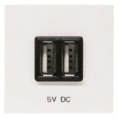 Zenir Μηχανισμός Πλακίδιο Πρίζας Usb 1500Ma 2 Εξόδ