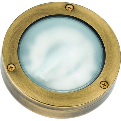 Brass Wall Light Antique D14cm G9 Ip64