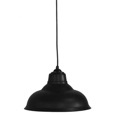 Pendant Light 1xE27 Plastic Black Public 1/L