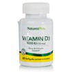 Natures Plus Vitamin D3 5000IU, 60 softgels
