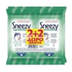 Sneezy Menthol - Υγρά Μαντηλάκια για το Κρυολόγημα, 4 x 12τμχ. (2 + 2 Δώρο)