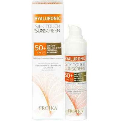 FROIKA Hyaluronic Silk Touch Sunscreen SPF50+ Αντηλιακή Κρέμα Προσώπου Για Λιπαρές - Ακνεϊκές Επιδερμίδες 50ml