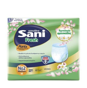 Sani Sensitive Fresh No2 Pants Medium, 14pcs (Code